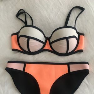 TRIANGL peach soda bikini top